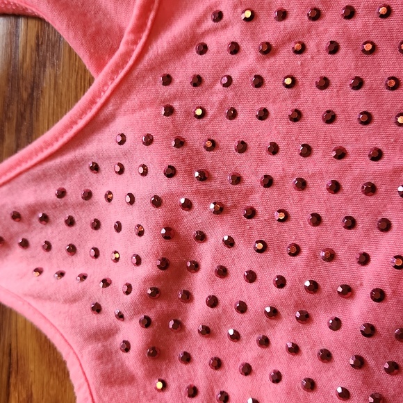 Neon Pink Studded Racerback - Picture 2 of 3